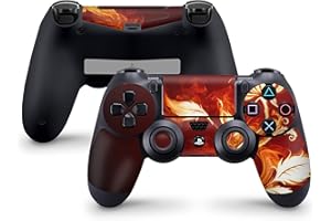 ‎SKINS4U Skins4u Controller Aufkleber Design Schutzfolie Skin kompatibel mit Sony Playstation 4 PS4 Flower Of Fire