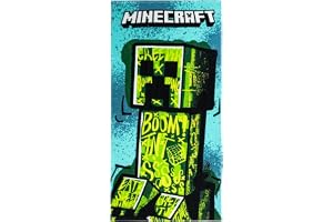 CERDÁ LIFE'S LITTLE MOMENTS Minecraft barnhandduk - flerfärgad - 70 x 140 cm - tillverkad av 100% bomull 320 gsm - liten hand
