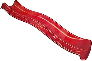 AVANTI TRENDSTORE - Ulvo - Scivolo in plastica sintetica per bambini, in colori e misure diverse (Breve: 220 cm, Rosso)