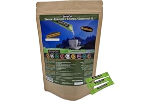 ZEROCAL - DALIA ZeroCal - 1:1 (Stevia - Eritritolo) - 100 Bustine Stick da 3 g | Ideale per dolcificare caffè, tè e altre bevande | Zero calorie | Potere Dolcificante Uguale Allo Zucchero Tradizionale