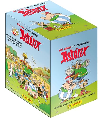 PANINI Astérix 65ème Anniversaire – Boîte Métal Collector 12 Pochettes + 3 Cartes Limitées