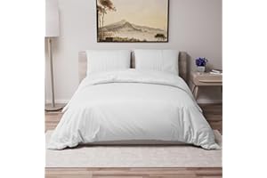 DREAMZIE Funda Nordica Cama 220x200 cm con 2 Funda Almohada 50x70 cm - Blanco - Funda nordicas 220x200 Adulto de 100% Microfibra. Funda Nordica Certificada sin Productos Químicos (Oeko Tex)