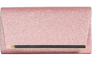 MICHELLE MOON Handtasche Damen Klein Elegant | Abendtasche Clutch Gold für Hochzeit, Party und besondere Anlässe | Handtasche Damen mit abnehmbarer Schulterkette