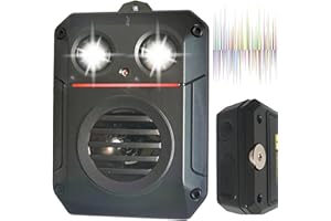 ByBATUL Ultraschall Marderschreck batteriebetrieben – IP65 wasserdicht, USB-C oder AA-Batterie | Stroboskoplicht + Ton | Magnetbefestigung | Für Auto, Garten, Dachboden, Garage,usw