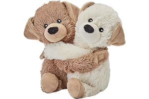 Warmies Warm Hugs Perritos para microondas con aroma a lavanda seca francesa, peluche totalmente calentable para aliviar la ansiedad y el dolor