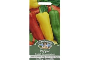 MR FOTHERGILLS Mr Fothergill's 23487 Vegetable Seeds, Pepper (Sweet) Romano Mixed