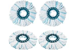 ACOMTUO 4 Stück für Leifheit Bodenwischer Ersatzbezug, Clean Twist Disc, für Leifheit Wischmop, Ersatzkopf für Leifheit Clean Twist Disc Mop Micro Set, für alle Bodenarten Schmutzaufnahme