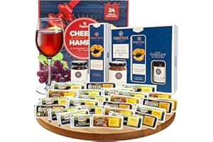 TOPLINE Cheese & Chutney Hamper Gift Set - Selection of 25 Ilchester Individually Wrapped Portions & Selection of Chutneys with Crackers. Cheese Gifts for Couples, Gifts for Mum or Dad Gifts