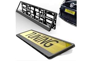 TAPORT 1x Car Registration License Number Plate Surrounds Holder Frame ALL STYLES (CARBON HINGED)