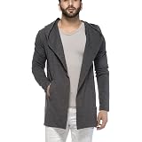 Cotton Blend Hooded Cardigan 