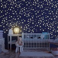 100 Stück Leuchtende Sterne Für Decke & Wand – Fluoreszierend, Rückstandsfrei, Für Kinderzimmer & Deko