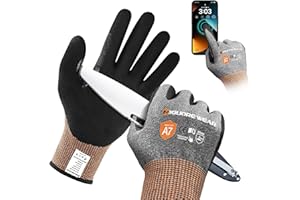 Migliore Wear Level A7 rękawica odporne na przecięcie, ekran dotykowy, nitrówka, mocny uchwyt, lekkie olejoodporne chroniące przed przecięciem