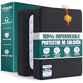 Utopia Bedding Waterproof Mattress Protector 90 x 200 x 30 cm, Oeko-Tex Certified Mattress Cover, Breathable Mattress Cover,