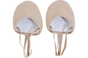 flexdans Toe Half Gymnastics Rhythmic Shoes for Girls and Women Lyrical Ballet Dance Shoes
