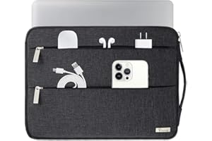 Voova Etui na Macbook Air 2017 Pro 14 cali, etui na komputer, torba na laptopa, dla kobiet i mężczyzn, wodoodporne, kompatybilne z HP Acer ASUS Dell Fujitsu Huawei, czarne