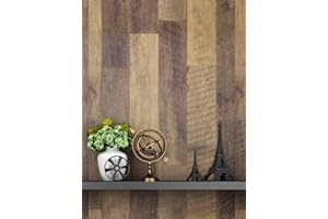 FunStick Papel Adhesivo para Muebles Madera Marrón 60CM x 5M Película Autoadhesiva Impermeable pegatinas para muebles vintage Vinilo Decorativo para Renovación de Muebles Cajón Armario Mesa Puerta