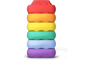 HELDENZIMMER Balanciersteine für Kinder - Spiel- u. Stapelsteine Indoor & Outdoor - Balance Steine Kinder - Balancier Set - Stepping Stones