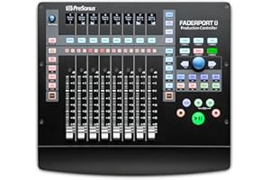 PreSonus FaderPort 8, Controllore di Mixaggio DAW per Produzione Musicale con Suite di Plug-In Studio Magic, DAW Studio One Artist, Bundle di Software per Registrazione, Diffusione e Podcasting