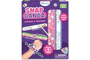 Skillmatics DIY Art & Craft Activity - Snap Bandz, 8 Bands (8.6"), Creative Kit for Boys & Girls Ages 4, 5, 6, 7, 8, 9, 10