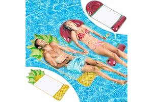 Ltteaoy Amaca d'acqua, Galleggianti per Piscina Gonfiabili 4 in 1, Amaca Galleggiante Amaca Gonfiabile, Galleggiante da Piscina per Adulti e Bambini
