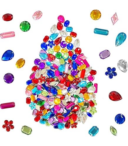 100 Strass Ronds à Coudre - Pierres Acryliques 12mm - Pour Déco Tissu