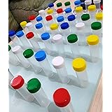 Mediplastics Plastic Homeopathic Bottle, 8 ml, Multicolour, Set of 100