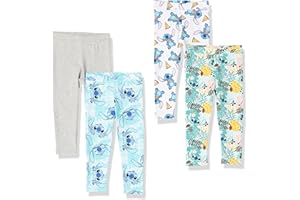 Amazon Essentials Disney | Marvel | Star Wars | Frozen | Princess Girls and Toddlers' Leggings, Multipacks