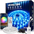 Wisada Smart LED Strip luminoso con Alexa e Google Assistant RGB che cambia colore musica sincronizzata per l'arredamento della camera da letto e le feste (5M Wisada Smart LED Strip luminoso con Alexa e Google Assistant RGB che cambia colore musica sincronizzata per l'arredamento della camera da letto e le feste (5M