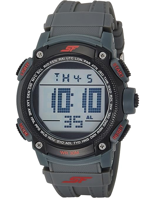 Pieta　Excellent 2G SF Super Fibre Digital Dial Plastic Strap Watch for Men