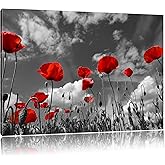 Pixxprint Leinwandbild „Nahaufnahme Pusteblume Sonnenuntergang“ – 100x70 Cm, Fertig Auf Keilrahmen Gespannt, Wandbild Auf Leinwand