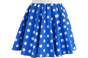 BRIGITTA Girls Rock n Roll Polka Dot Skirt 50's / 60's Style Fancy Dress