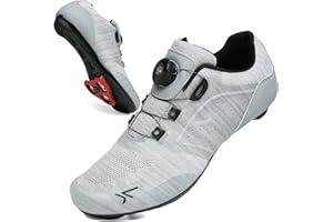 VNANV Fahrradschuhe Herren Damen Rennradschuhe MTB Schuhe Herren Damen rennradschuhe Herren rennrad Fahrradschuhe Look SPD SPD-SL Delta Lock Pedal Reitschuhe Spinning Schuhen