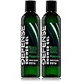 Defense Soap Organic Peppermint Body Wash | All Natural Mint Shower Gel with Tea Tree Oil, Eucalyptus Oil. Wrestling Inspired, For All Mens & Womens Skin Types. 8 oz (Pack of 2)