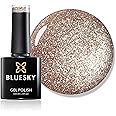 Bluesky Gel Nail Polish, Rose Gold QCG15, Pink Glitter, 10 Ml Long Lasting, Chip Resistant, 10 Ml (Requires Drying Under UV LED Lamp)