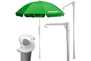 Athenamare Sfida il vento Ombrellone Antivento resistente in Alluminio con punta a elica brevettata e tessuto con protezione solare UV50+