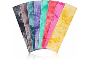 AWUMBUK Fascia Capelli Donna Uomo, 8 Pezzi Fasce Per Capelli Donna Elastica Fascia Per Capelli Antiscivolo Headband Sport Yoga Fitness Fascette Unisex Accessori Per Capelli