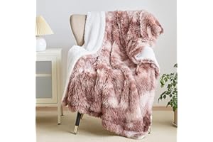 Wajade Kunstfelldecke – Sherpa Schafdecke – Comfort Luxuriöse Flauschige Kuscheldecke – weiche Decke für Couch und Bett – 130 x 160 cm –Kaffee