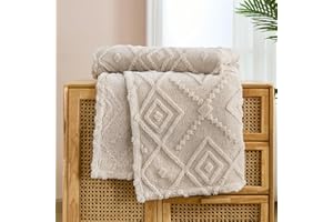 ‎WONGS BEDDING WONGS BEDDING Kuscheldecke Flauschig 150x200 Beige Decken, Wohndecke Warme Fleecedecke Weiche Sofadecke Couchdecke für Bett Sofa Büro Mädchen