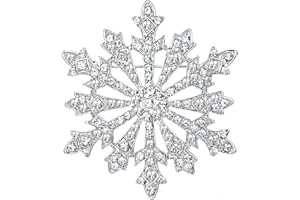 Ever Faith Women's Austrian Crystal Winter Party Snowflake Brooch Chrsitmas Jewelry Gift
