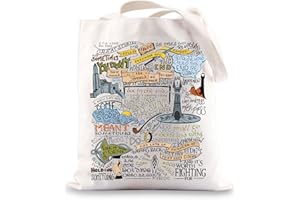 BWWKTOP Sam Quotes Canvas Tote Bag Ring Movie Inspired Gift Samwise Fans Reusable Bag For Women Girls