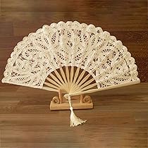 Éventail à Plumes Avec Pompons - Style Victorien / Gothique - 23x43 Cm (déplié) - Pour Mariage, Fête, Carnaval - Couleurs Variées
