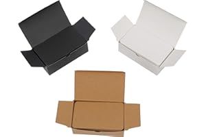 HONGXIN-SHOP Blank Craft Card Colored Message Cards for DIY Graffiti Small Notepads Memo Business Cards 3.5x2.1inch 300 Piece (White/Black/Kraft)