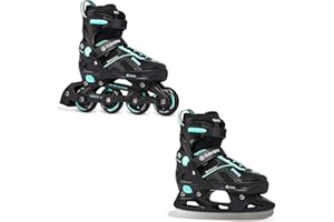 ‎RAVEN RAVEN Pulse 2in1 Schlittschuhe Inline Skates Inliner für Kinder und Erwachsene verstellbar