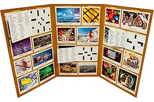 MINDMADE The Advent Calendar for Crossword Lovers – Volume 2 – 24 Puzzles Christmas Countdown for Adults and Seniors, Easy, Medium, and Hard Puzzles, Constructors featured in The Guardian, New York Times, etc.