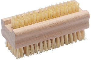 Brosse a Ongle et Main Gerlon – 2 Faces et 2 Longueur de Poils pour Déloger Facilement Toutes Les Salissures