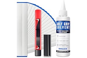 CHAMPKEY Premium Grip Repair Kits for Regripping Golf Clubs | Come with Hook Knife, 15 Professional Tapes, Golf Solvent and Rubber Vise Clamp
