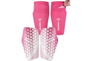 AIRSFISH Soccer Shin Guards for Kids Youth Adults,Shin Pads and Sleeves with Optimized Insert Pocket EVA Cushion,Reduce Shocks and Injuries for Boys Girls Men for Football Games