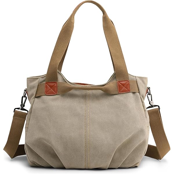 DIRRONA Mode Toile Fourre-Tout Moyen Sac à Main Femme Sac Toile