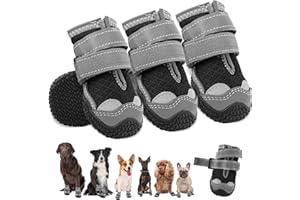 HCPET Bottes pour Chien Respirantes avec Griffes Antidérapantes et Réfléchissantes pour la Neige et la Randonnée (7)