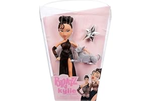 Bratz x Kylie Jenner - Poupée Mannequin Night - Poupée de Collection avec Robe de Soirée, Chien et Poster - pour Les Enfants et Les Collectionneurs de Plus de 6 Ans